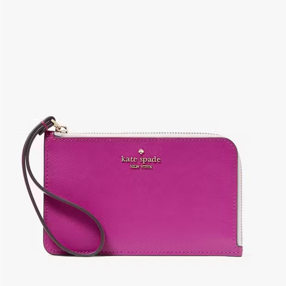 Kate Spade Lucy Bicolor Small L
Zip Wristlet nwt